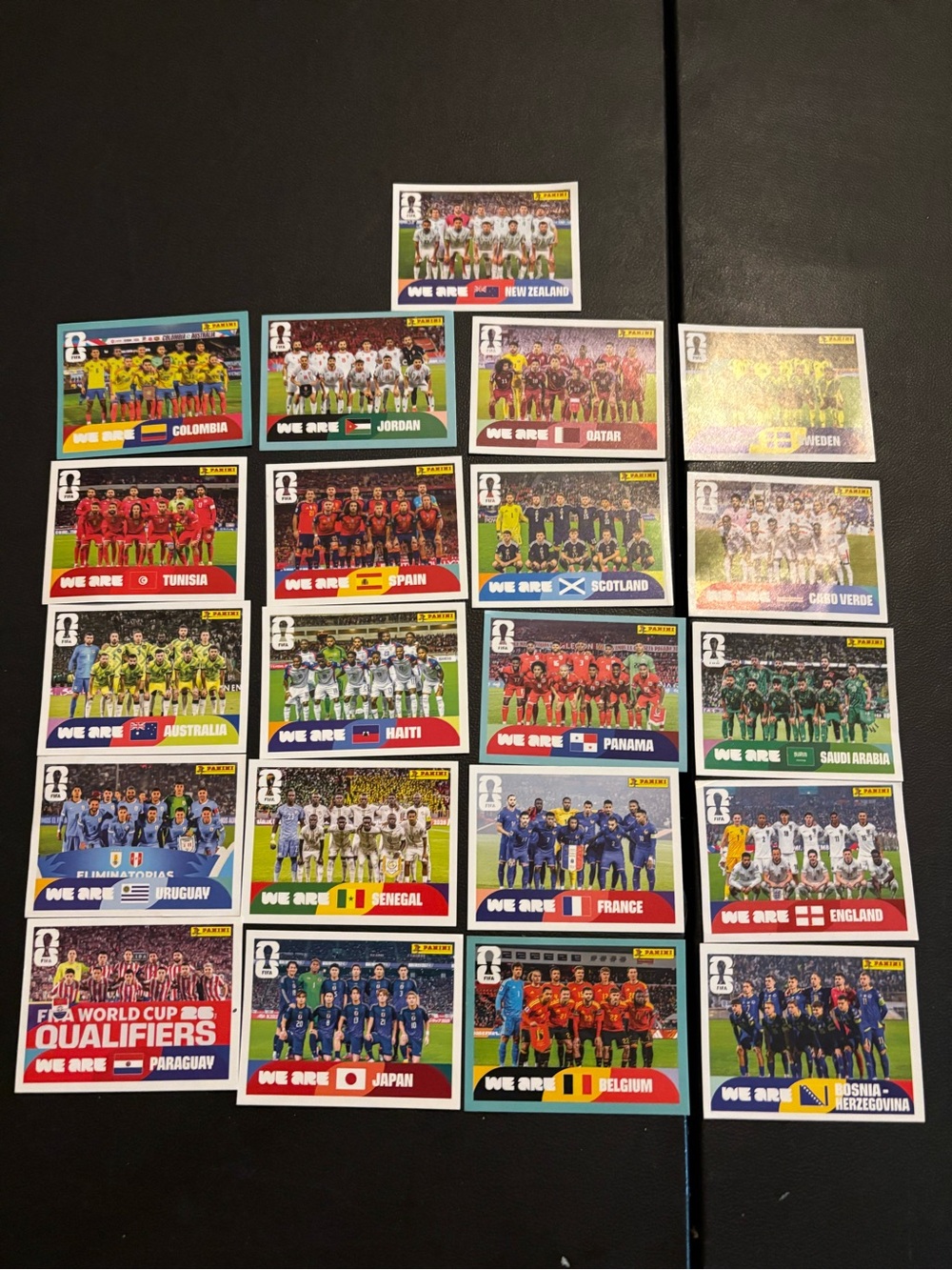 Panini Team Sticker Assortment - Blue, Red, Green